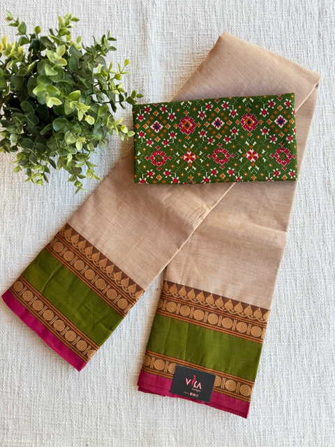 Handloom Chettinad cotton saree
