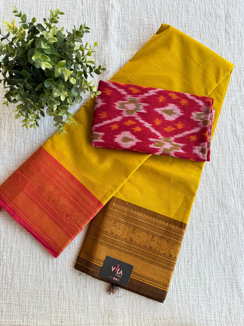 Handloom Chettinad cotton saree