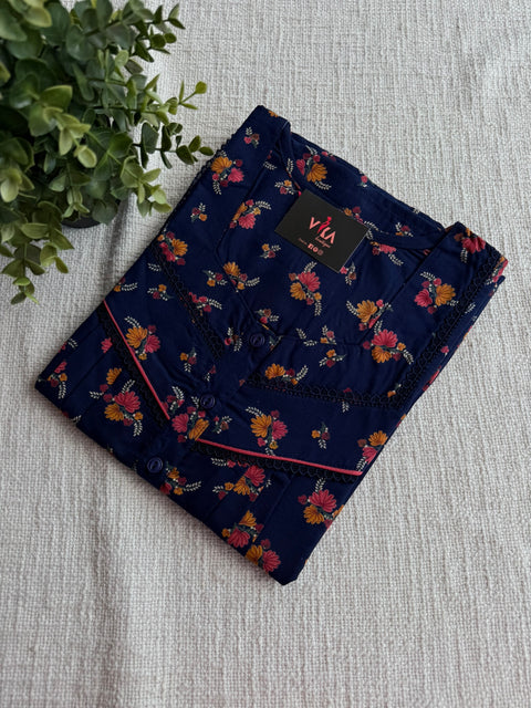 L and XL poly viscose nighty