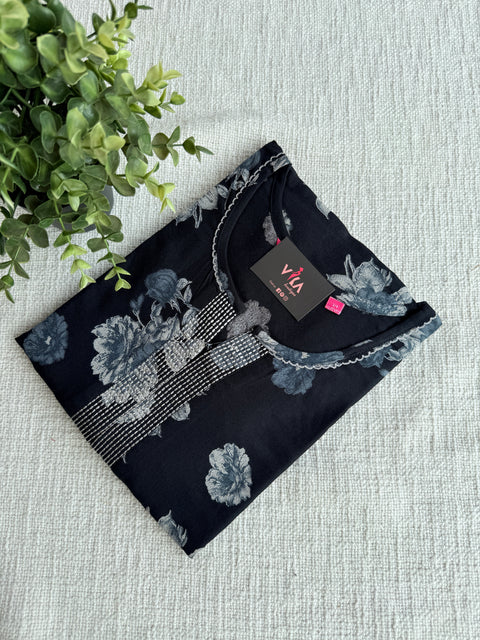 L size 3/4th sleeves Alpine nighty