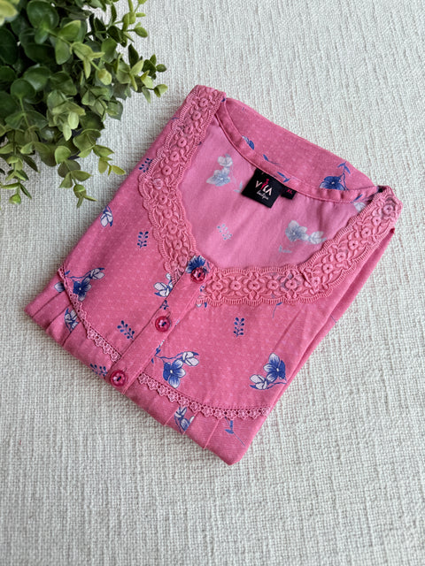 L size printed Alpine nighty