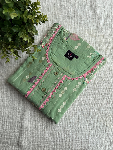 Celebrity cotton Emb nighty