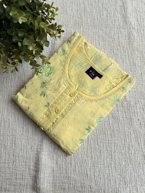 Celebrity cotton Emb nighty