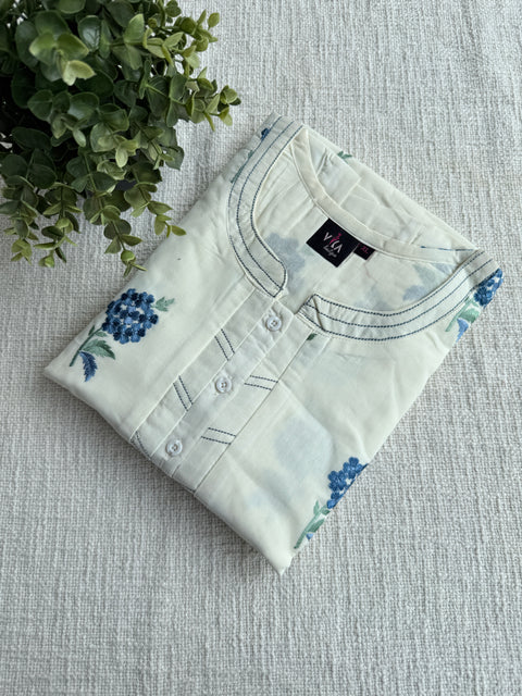 XL size Celebrity cotton Emb nighty