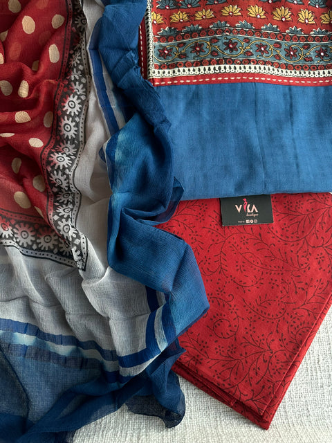 Designer cotton salwar suit material