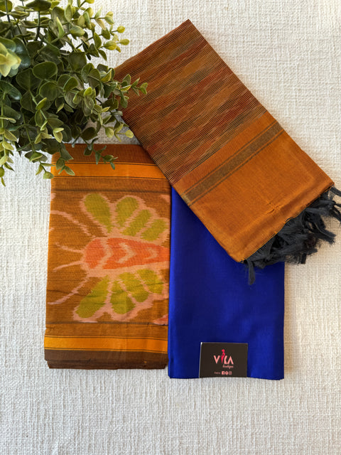 Pochampally poly cotton suit set