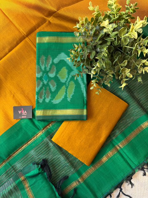 Pochampally poly cotton suit set