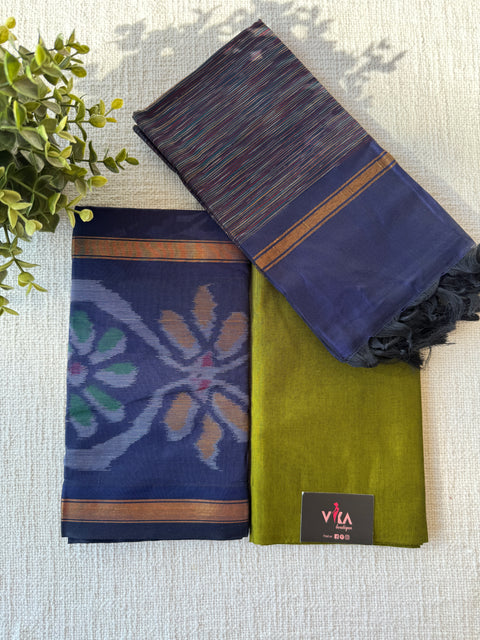 Pochampally poly cotton suit set