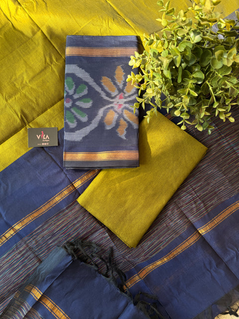 Pochampally poly cotton suit set