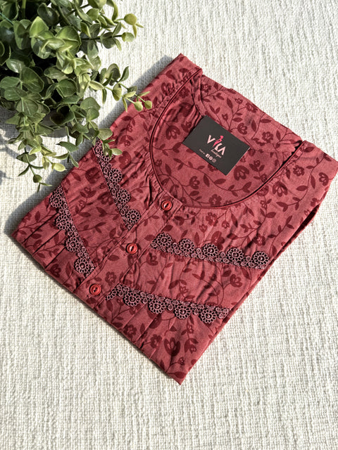 L size printed PV nighty