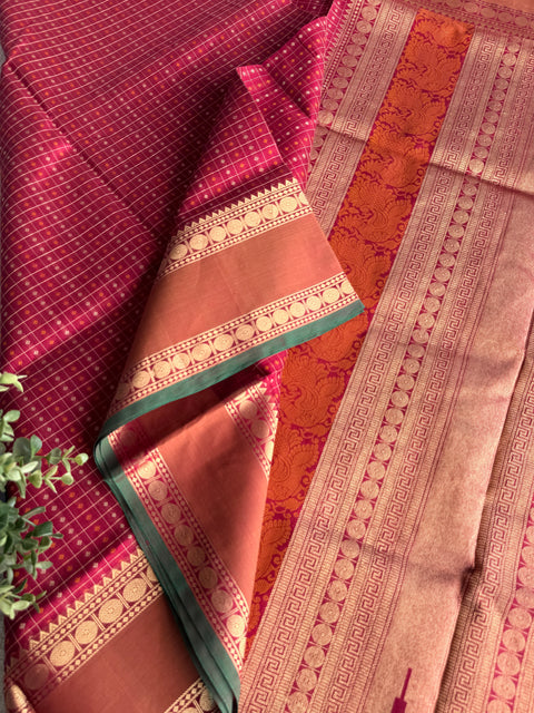 Pure handloom Silk cotton saree