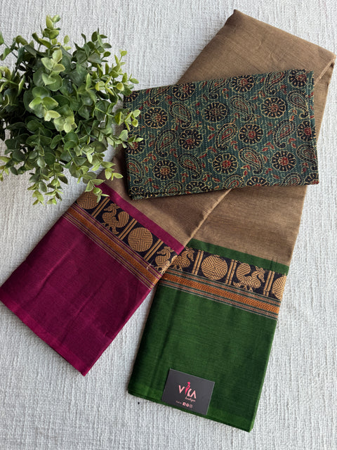 Handloom chettinad cotton saree