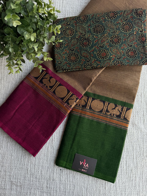 Handloom chettinad cotton saree