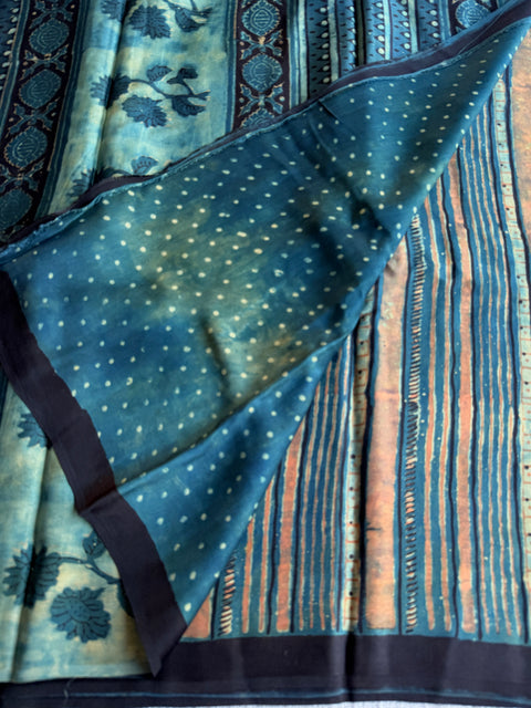 Vanaspati printed modal silk saree