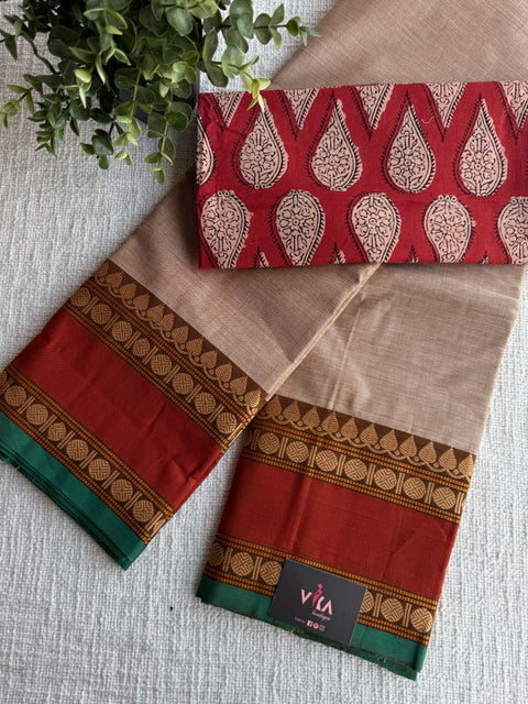 Handloom chettinad cotton saree
