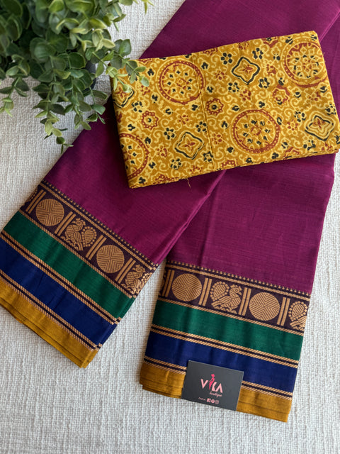Handloom chettinad cotton saree