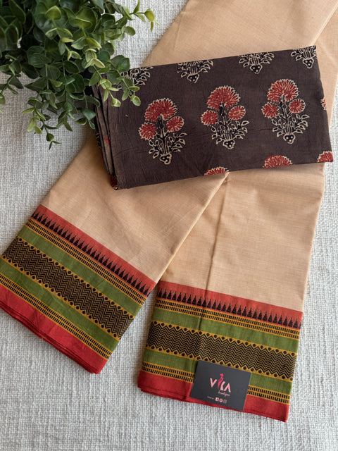 Handloom chettinad cotton saree