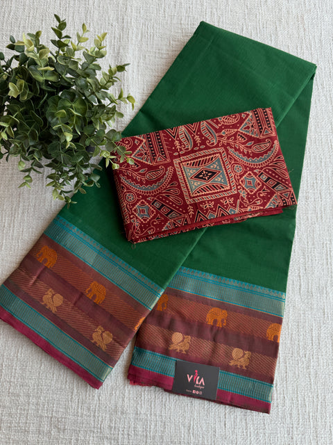 Handloom chettinad cotton saree