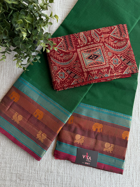 Handloom chettinad cotton saree