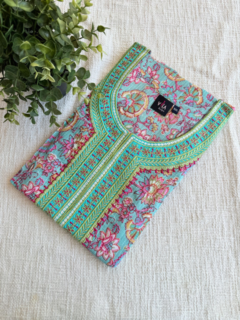 XXL size printed cotton Nighty