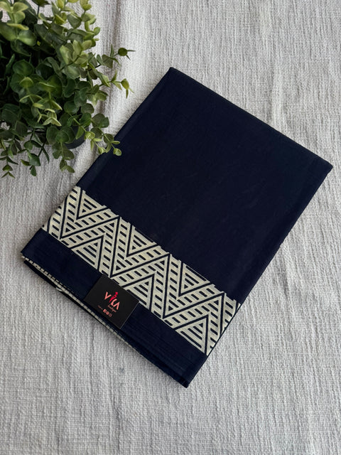 Bagru Printed mul cotton saree
