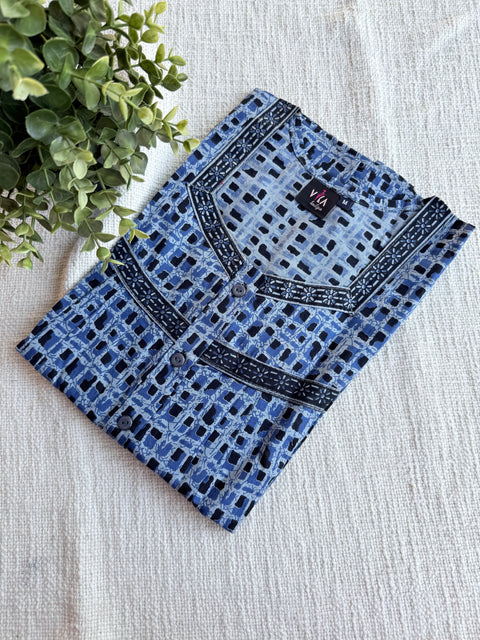 M size printed cotton nighty