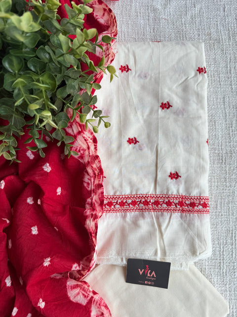 Embroidery cotton salwar material