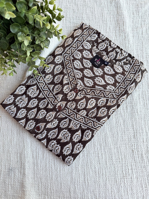 M size printed cotton nighty