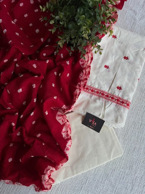 Embroidery cotton salwar material