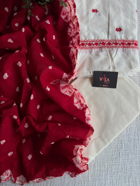 Embroidery cotton salwar material