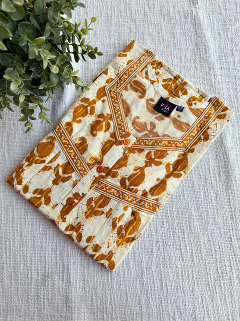 M size printed cotton nighty