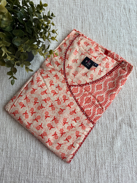 XL size printed cotton Nighty