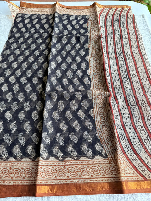Printed kota cotton saree