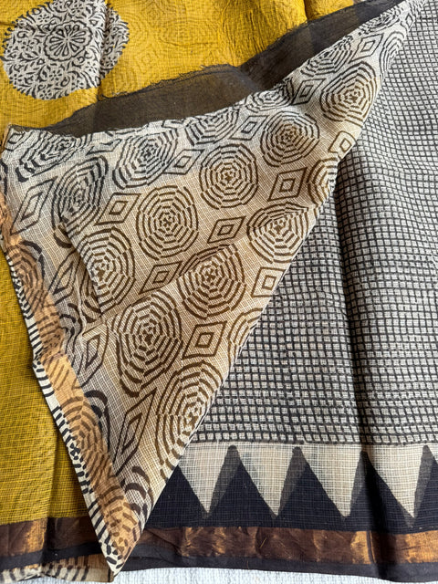 Printed kota cotton saree