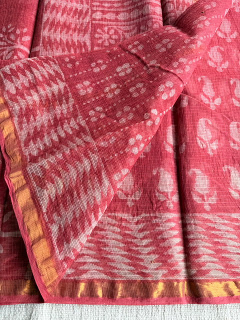 Printed kota cotton saree