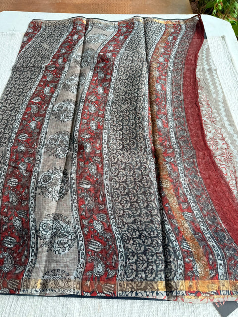 Printed kota cotton saree
