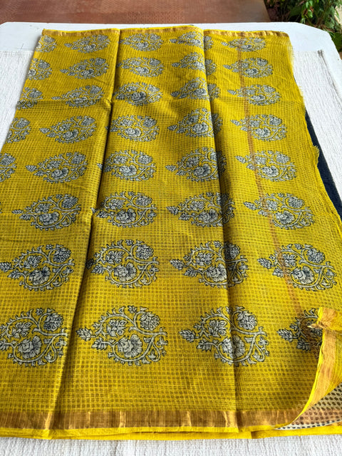 Printed kota cotton saree