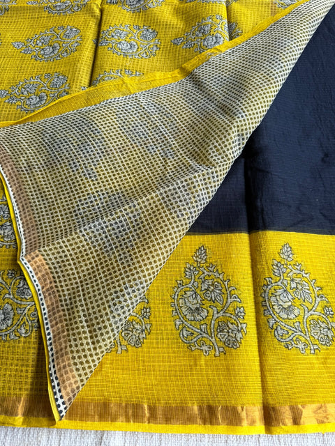Printed kota cotton saree