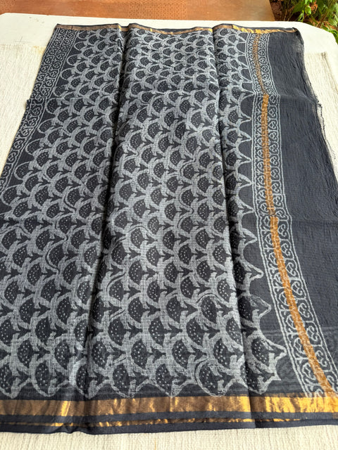 Printed kota cotton saree