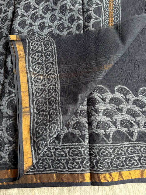 Printed kota cotton saree