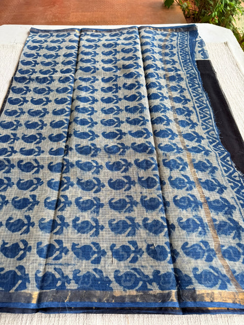 Printed kota cotton saree