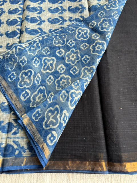 Printed kota cotton saree