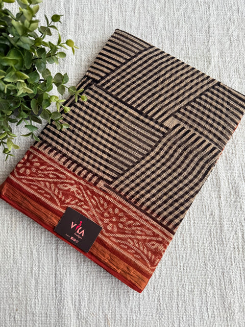 Printed kota cotton saree