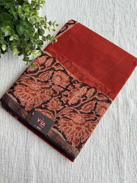 Printed kota cotton saree