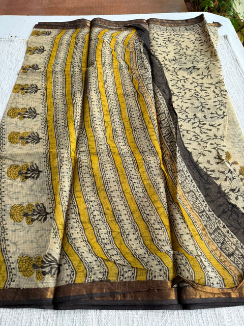 Printed kota cotton saree