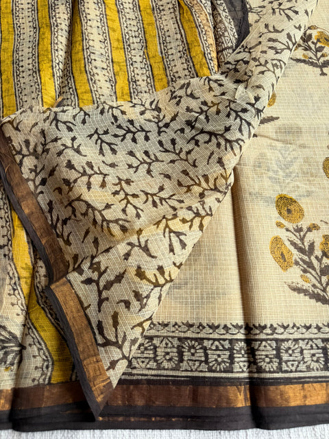 Printed kota cotton saree