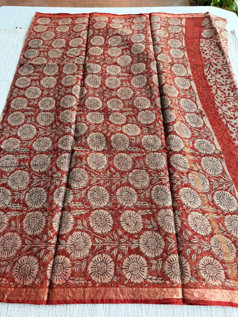 Printed kota cotton saree