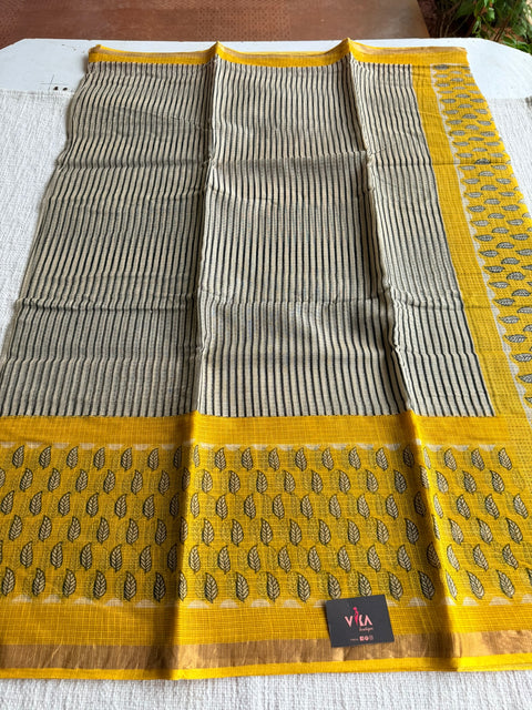 Printed kota cotton saree