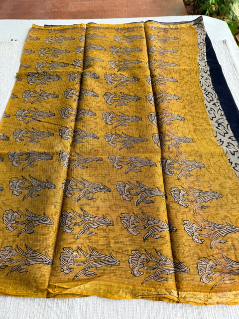 Printed kota cotton saree