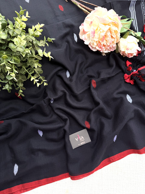 Bhutta weaving mul cotton saree